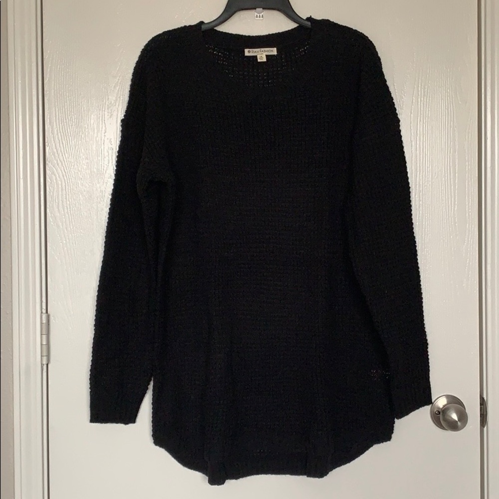 Waffle sweater